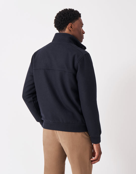 Crew Clothing Men's Fairburn Wool Blend Jacket In Heritage Dark Navy