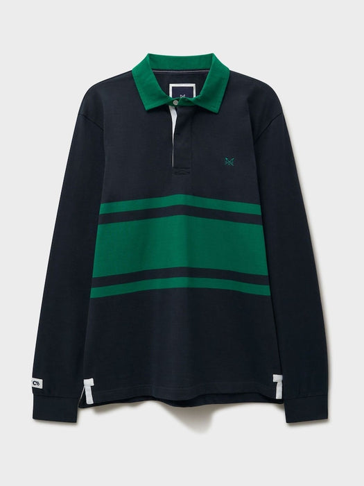 Crew Clothing Men's Herringbone Rugby in Hrdknvpeal