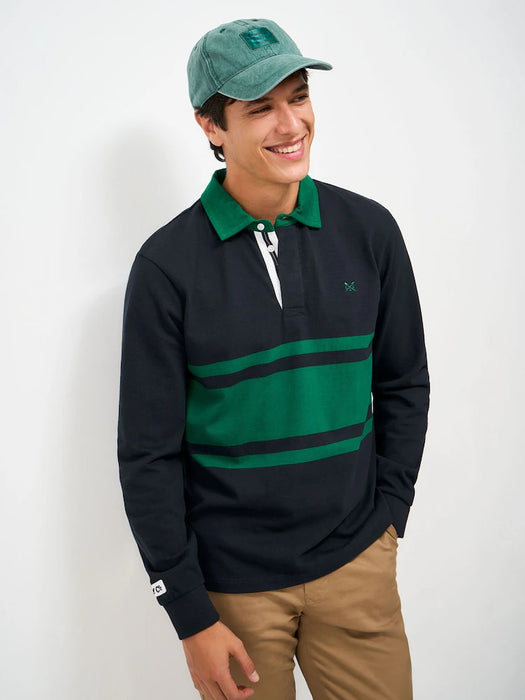 Crew Clothing Men's Herringbone Rugby in Hrdknvpeal