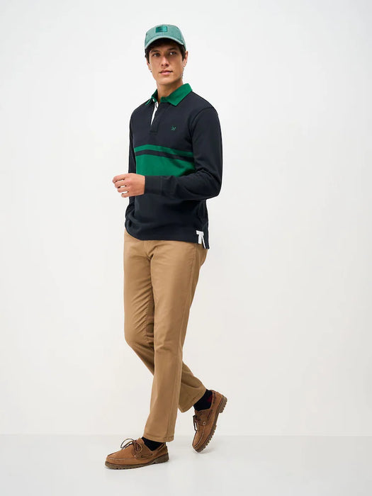 Crew Clothing Men's Herringbone Rugby in Hrdknvpeal