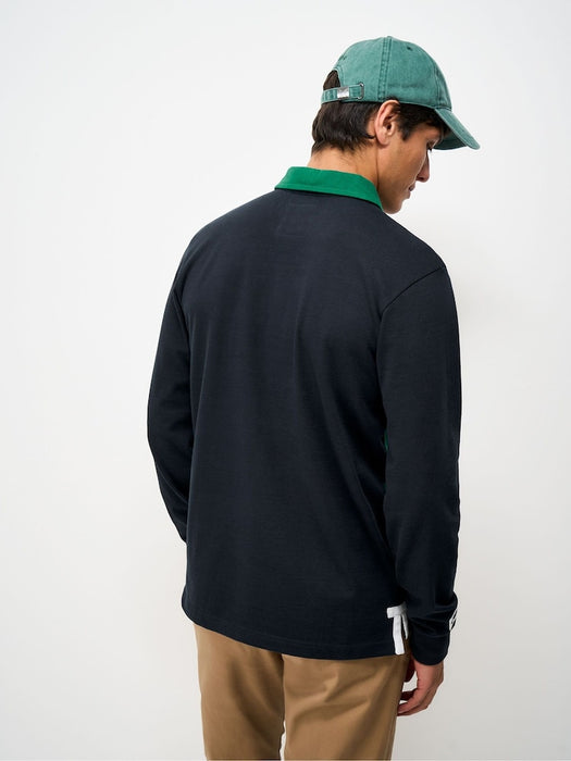 Crew Clothing Men's Herringbone Rugby in Hrdknvpeal