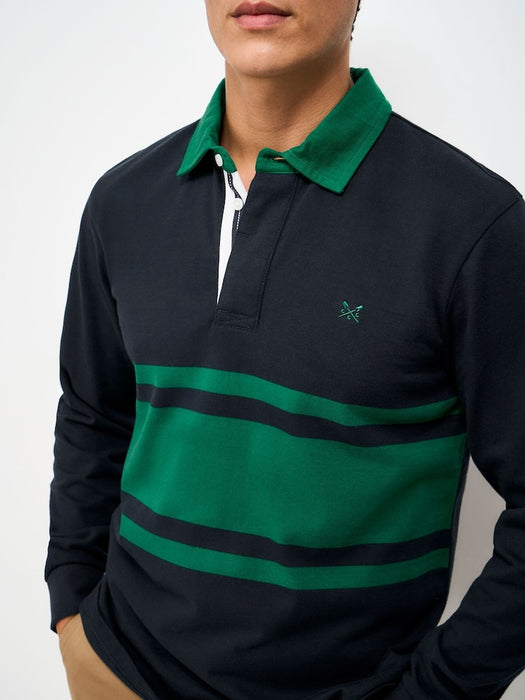 Crew Clothing Men's Herringbone Rugby in Hrdknvpeal