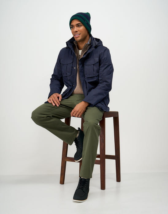 Crew Clothing Men's Seaforth Waterproof Jacket In Heritage Dark Navy