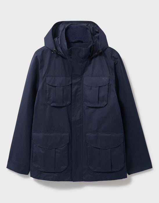 Crew Clothing Men's Seaforth Waterproof Jacket In Heritage Dark Navy
