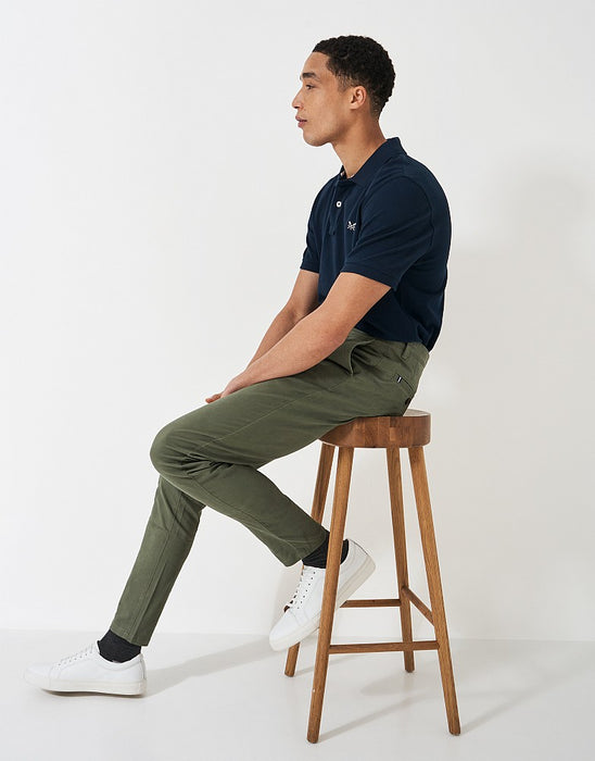 Crew Clothing Men's Slim Chinos In Heritage Olive