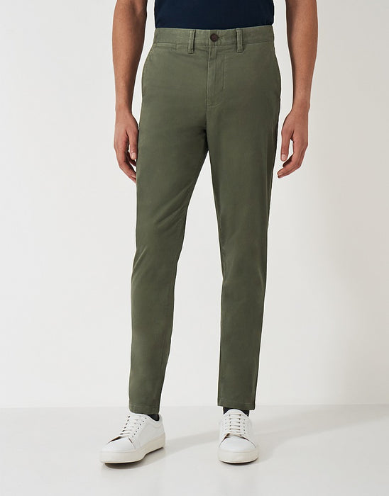 Crew Clothing Men's Slim Chinos In Heritage Olive