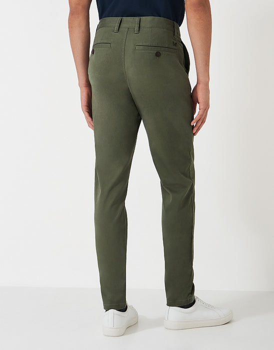 Crew Clothing Men's Slim Chinos In Heritage Olive