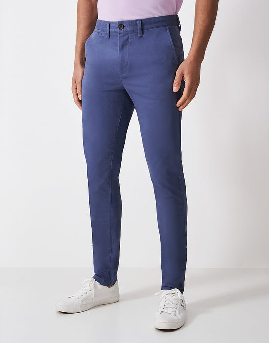 Crew Clothing Men's Slim Chinos In Steel Blue