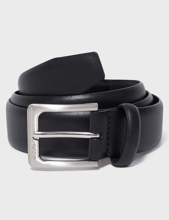 Crew Clothing Men's Smart Classic Leather Belt In Black