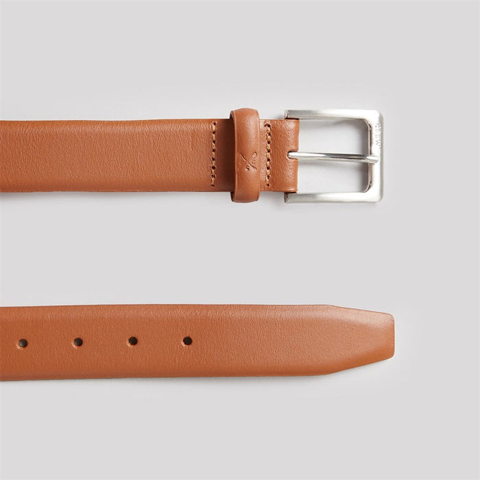 Crew Clothing Men's Smart Classic Leather Belt In Tan