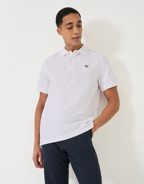 Crew Clothing Men's Classic Pique Polo Shirt In Heritage White