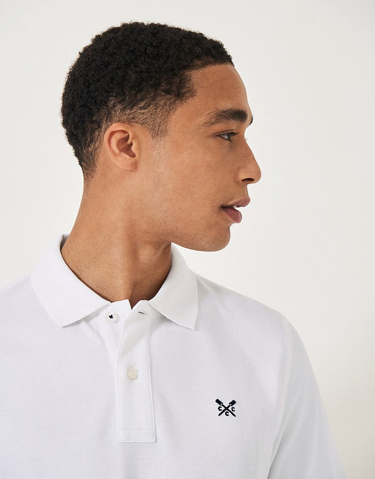 Crew Clothing Men's Classic Pique Polo Shirt In Heritage White