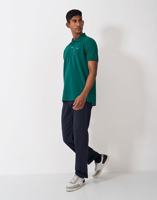 Crew Clothing Men's Classic Pique Polo Shirt In Heritage Teal Green