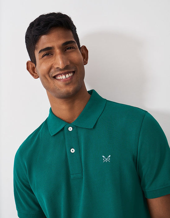 Crew Clothing Men's Classic Pique Polo Shirt In Heritage Teal Green