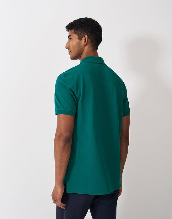 Crew Clothing Men's Classic Pique Polo Shirt In Heritage Teal Green