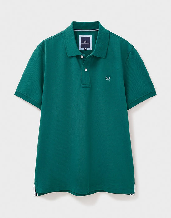Crew Clothing Men's Classic Pique Polo Shirt In Heritage Teal Green