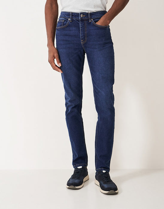 Crew Clothing Men's Spencer Slim Jean In Mid Wash