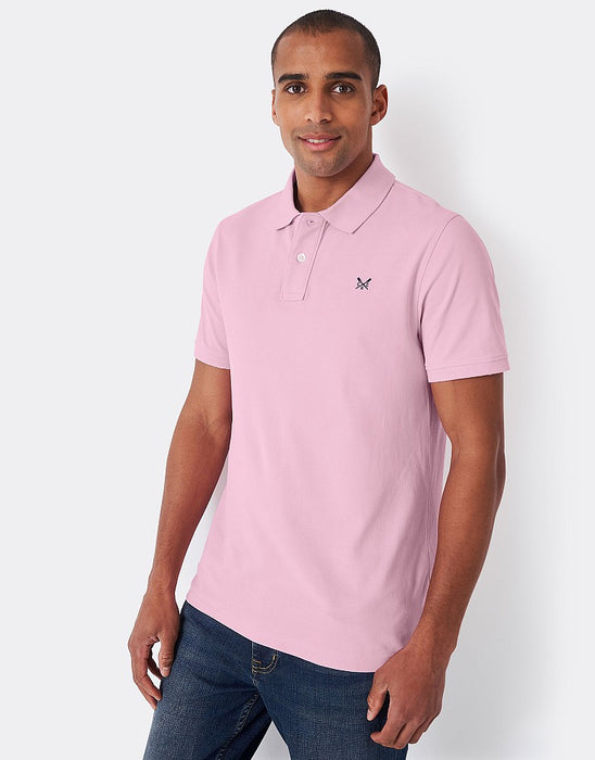 Crew Clothing Men's Classic Pique Polo Shirt In Heritage Classic Pink