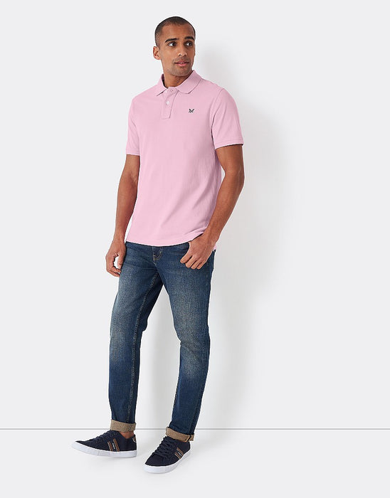 Crew Clothing Men's Classic Pique Polo Shirt In Heritage Classic Pink