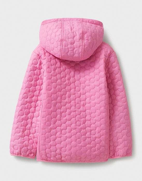 Crew Clothing Girls Lightweight Floral Quilted Jacket in Pink