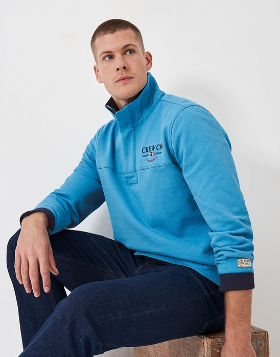 Crew Clothing Men's Classic Padstow Sweatshirt in Med Blue