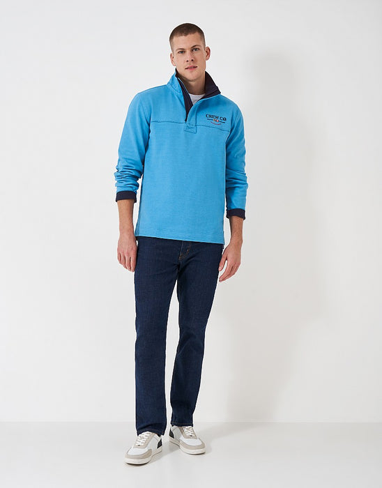 Crew Clothing Men's Classic Padstow Sweatshirt in Med Blue