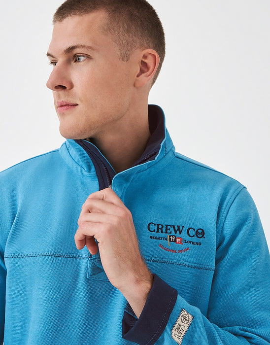 Crew Clothing Men's Classic Padstow Sweatshirt in Med Blue