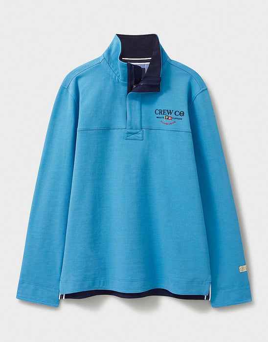 Crew Clothing Men's Classic Padstow Sweatshirt in Med Blue