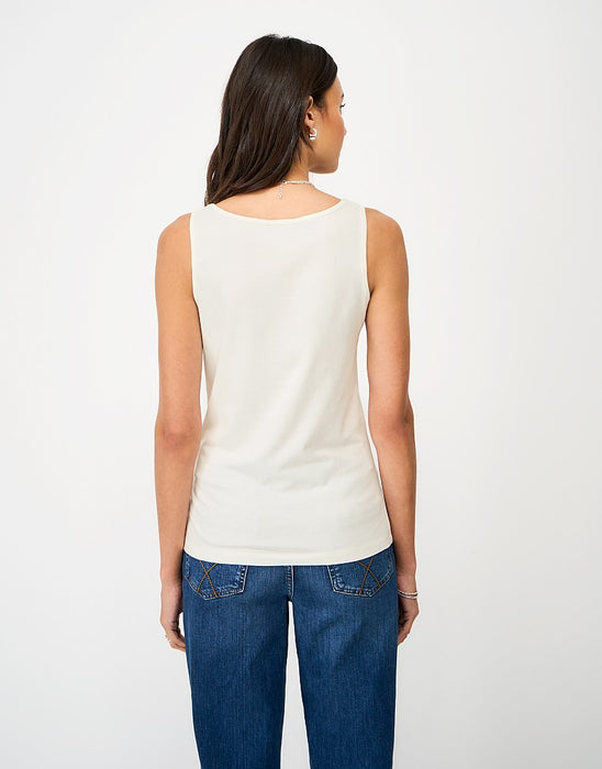 Crew Clothing Women's Classic Vest In White Linen