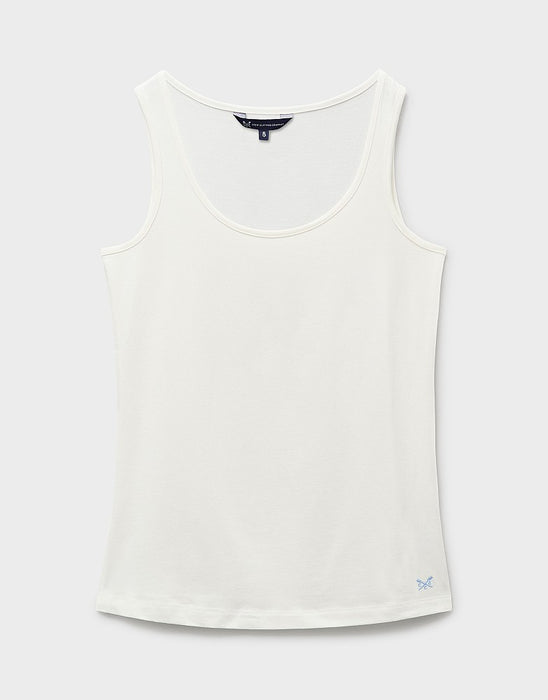 Crew Clothing Women's Classic Vest In White Linen