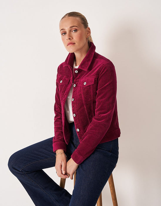 Crew Clothing Women's Cord Western Jacket In Red