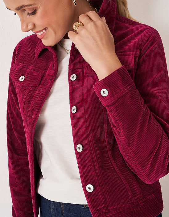 Crew Clothing Women's Cord Western Jacket In Red