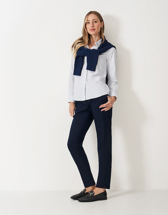 Crew Clothing Women's Garment Washed Chino In Navy