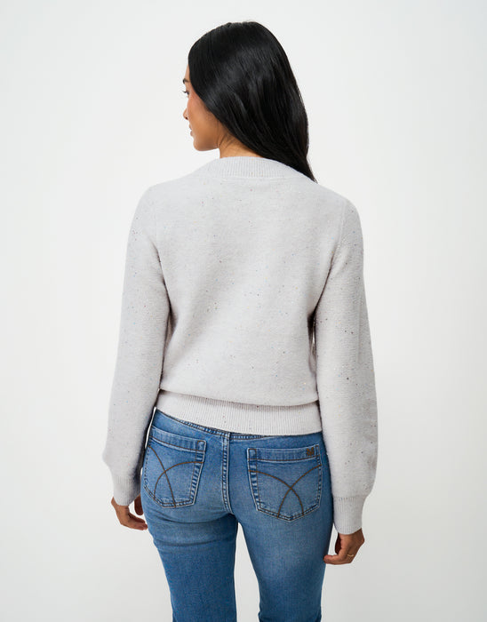 Crew Clothing Women's Glitterball Yarn Jumper In Grey Mist