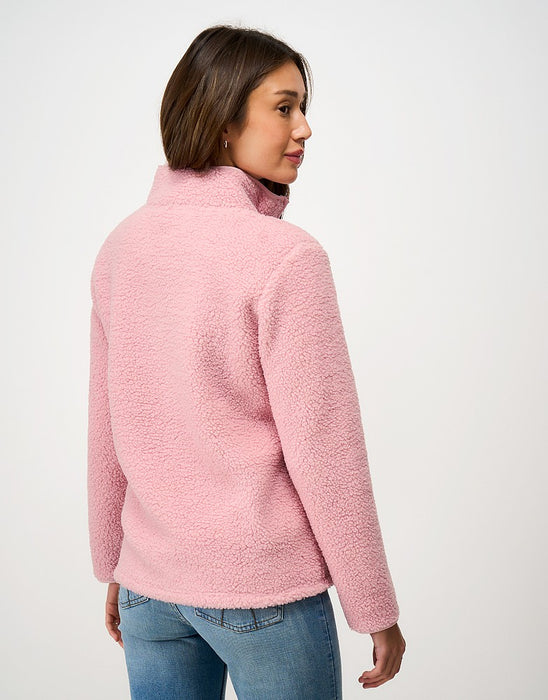 Crew Clothing Women's Half Zip Sweatshirt In Pink