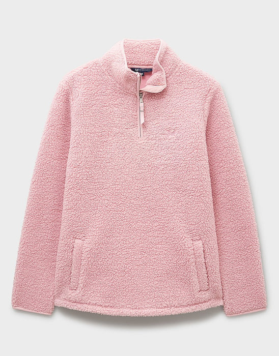 Crew Clothing Women's Half Zip Sweatshirt In Pink