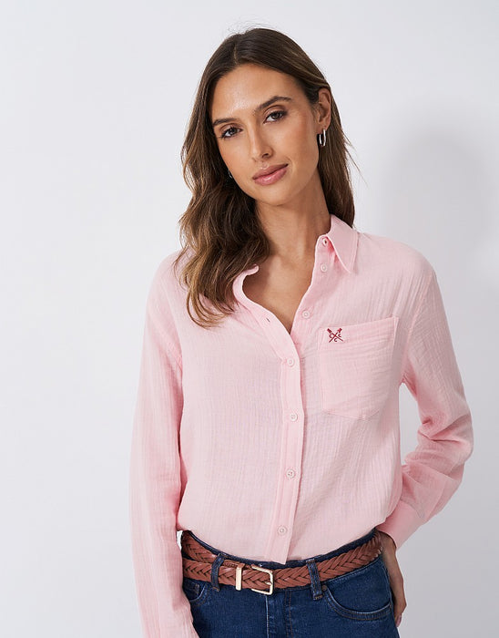 Crew Clothing Women's Harlie Shirt in Rose