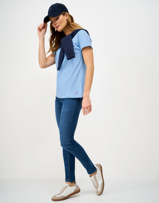 Crew Clothing Women's Perfect Crew Slub T-Shirt In Boy Blue