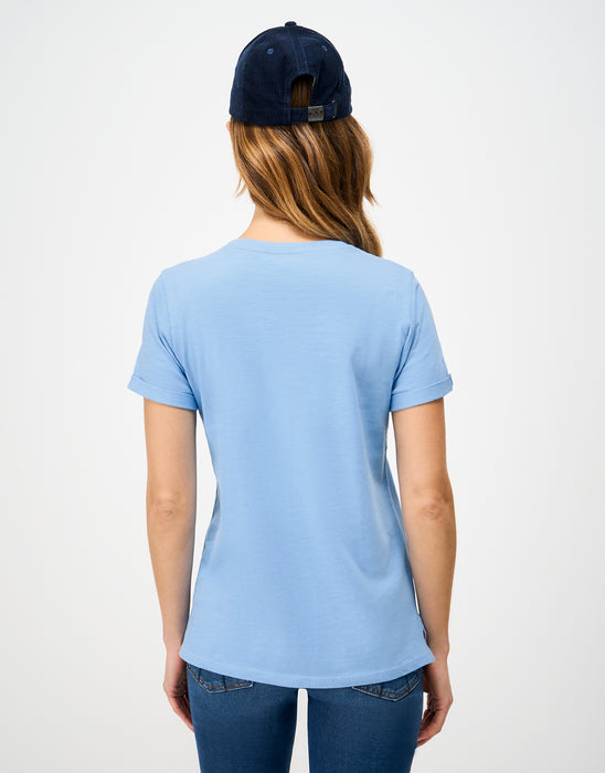 Crew Clothing Women's Perfect Crew Slub T-Shirt In Boy Blue
