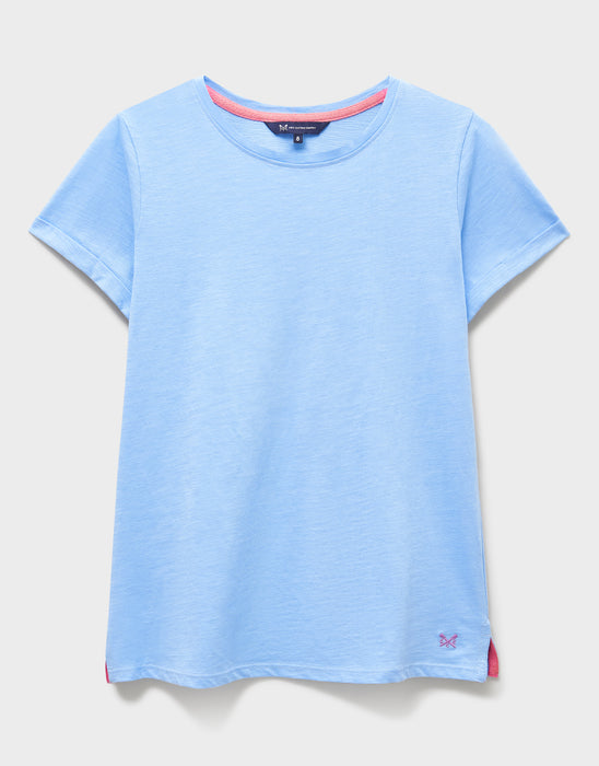 Crew Clothing Women's Perfect Crew Slub T-Shirt In Boy Blue