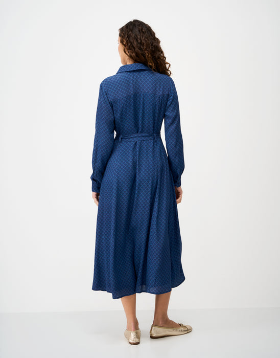 Crew Clothing Women's Sadie Long Sleeve Shirt Dress In Shell Navy