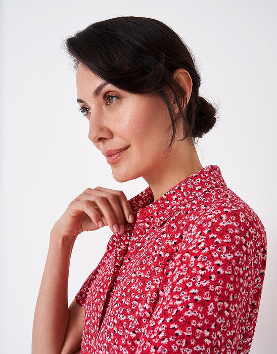 Crew Clothing Women's Ruby Shirt Dress In Raspberry