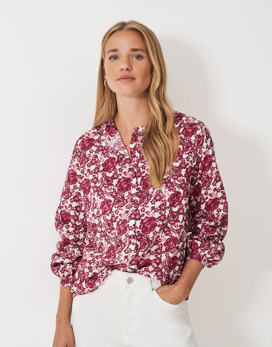 Crew Clothing Women's Lyla Blouse In Red Rose