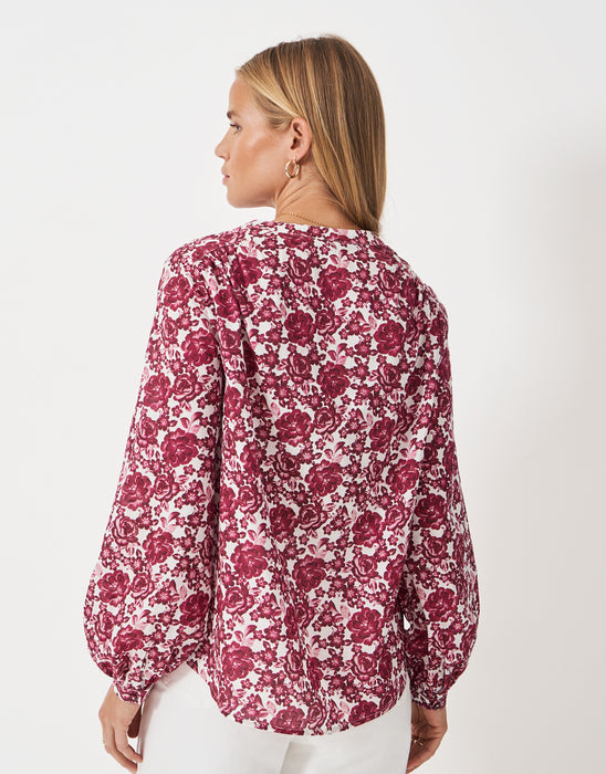 Crew Clothing Women's Lyla Blouse In Red Rose