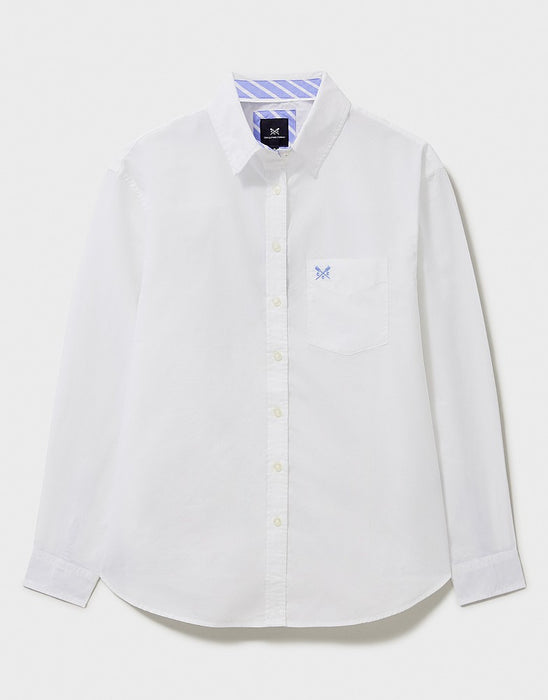 Crew Clothing Women's Cotton Poplin Shirt In White