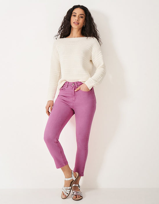 Crew Clothing Women's Pink Cropped Jeans