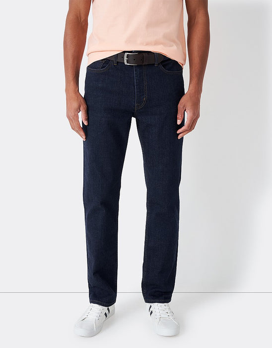 Crew Clothing Men's Parker Straight Leg Jean In Indigo Blue