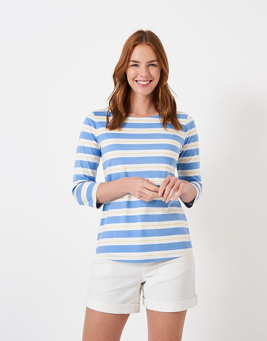 Crew Clothing Women's Essential Breton Stripe Top Blue/Multi