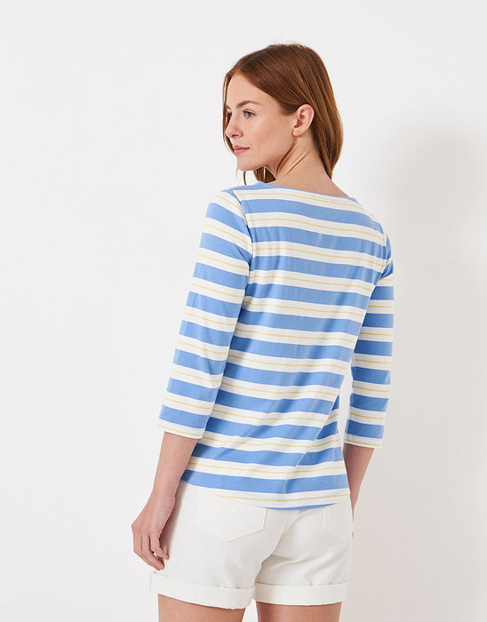 Crew Clothing Women's Essential Breton Stripe Top Blue/Multi