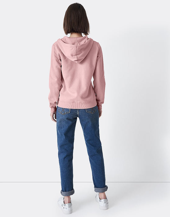 Crew Clothing Women's Heritage Zip Through - Hoodie Pink